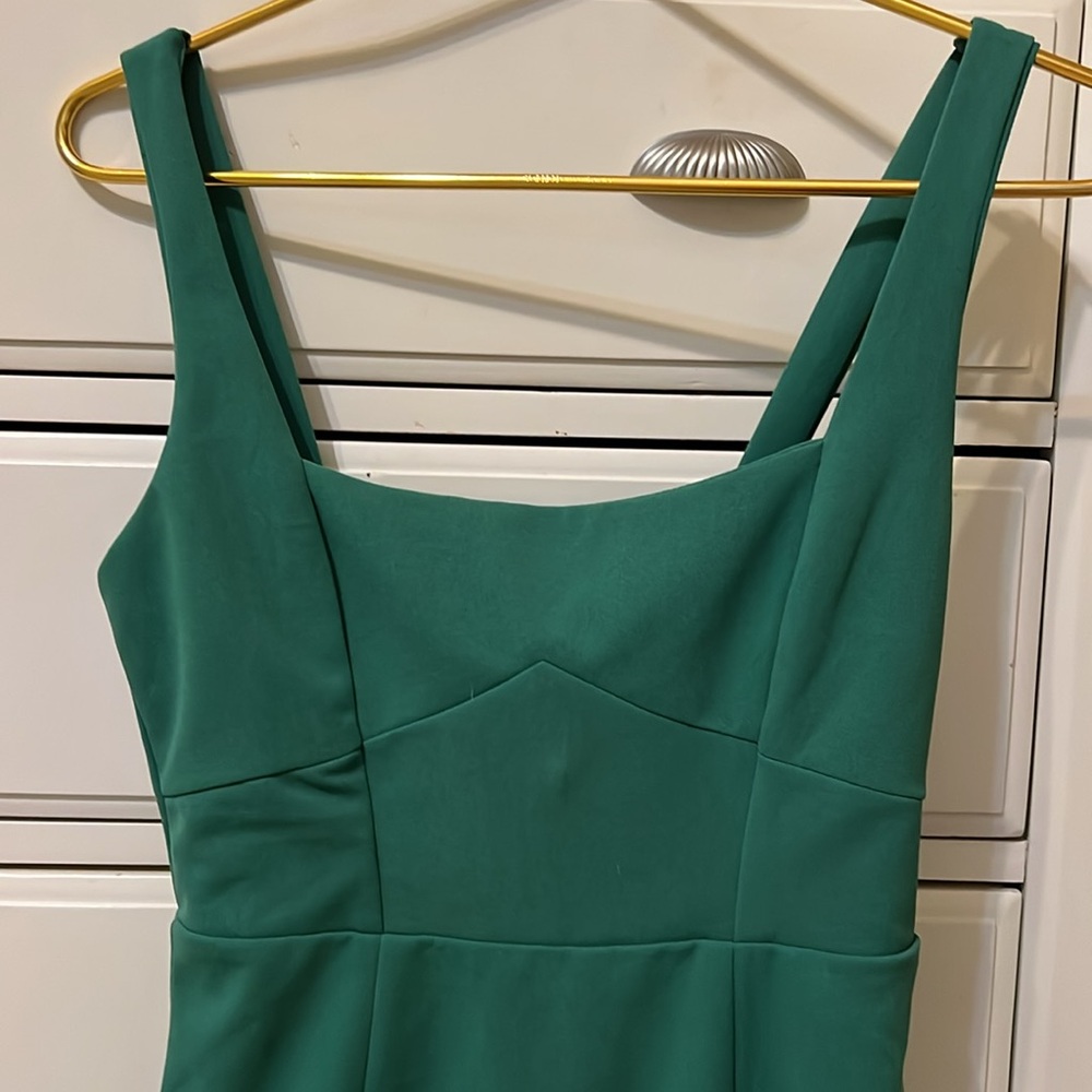 Lulus Women's Vibrant Allure Kelly Green Fitted Midi Dress Size XS NWT wedding - Picture 3 of 14